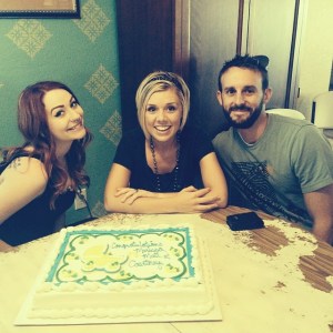 2014, May 31- We meet Matt and Courtney at get-together at James